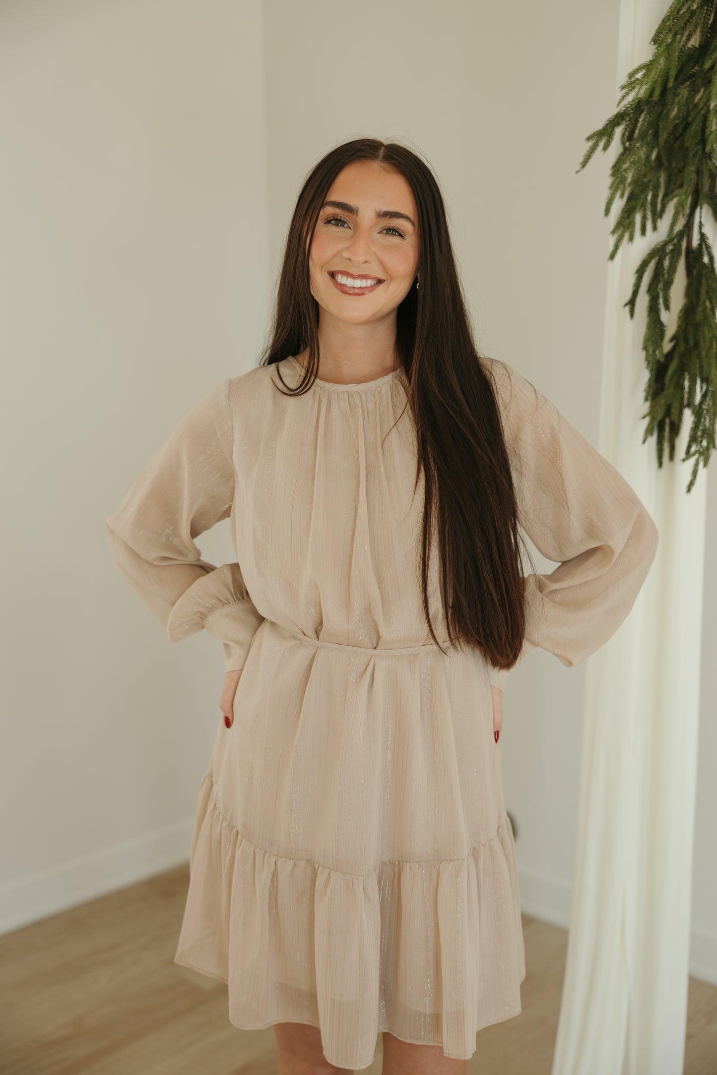 Champagne Cheers Midi Dress