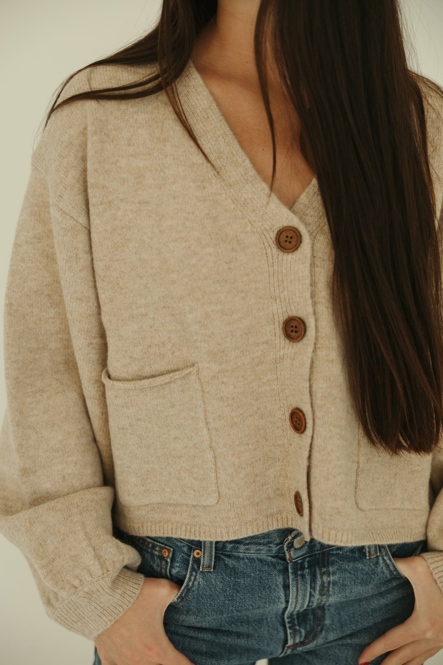 Cuff Button Down Cardigan