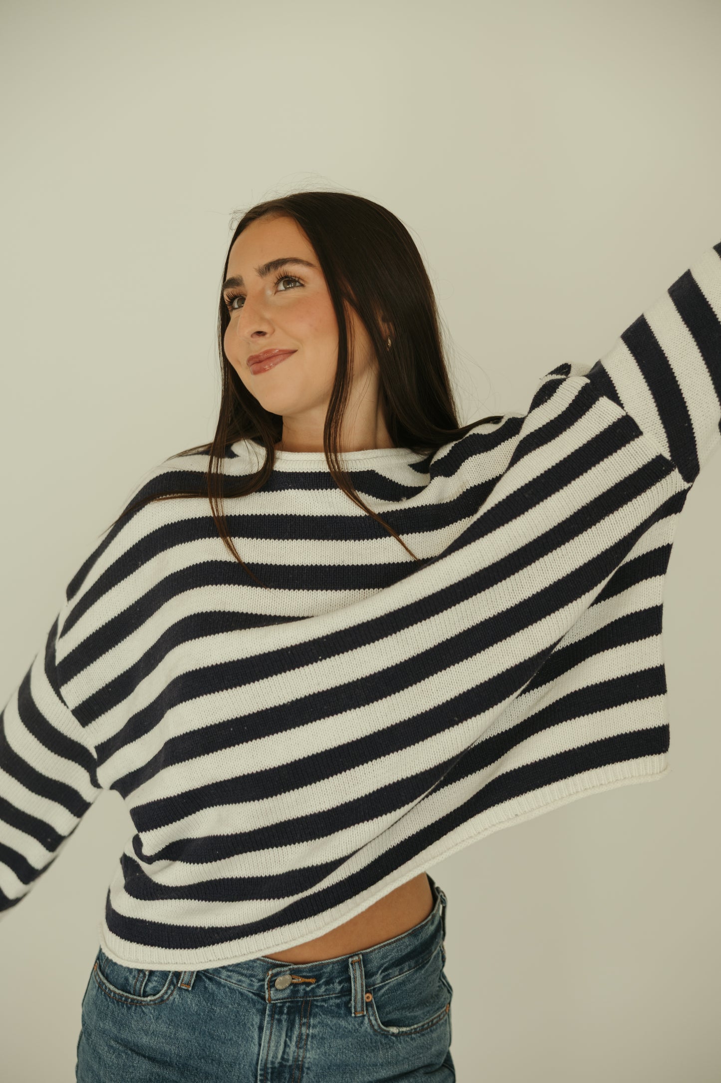 Blue & White Stripe Sweater