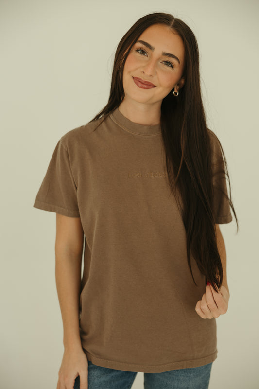 I <3 Jesus Embroidered Tee