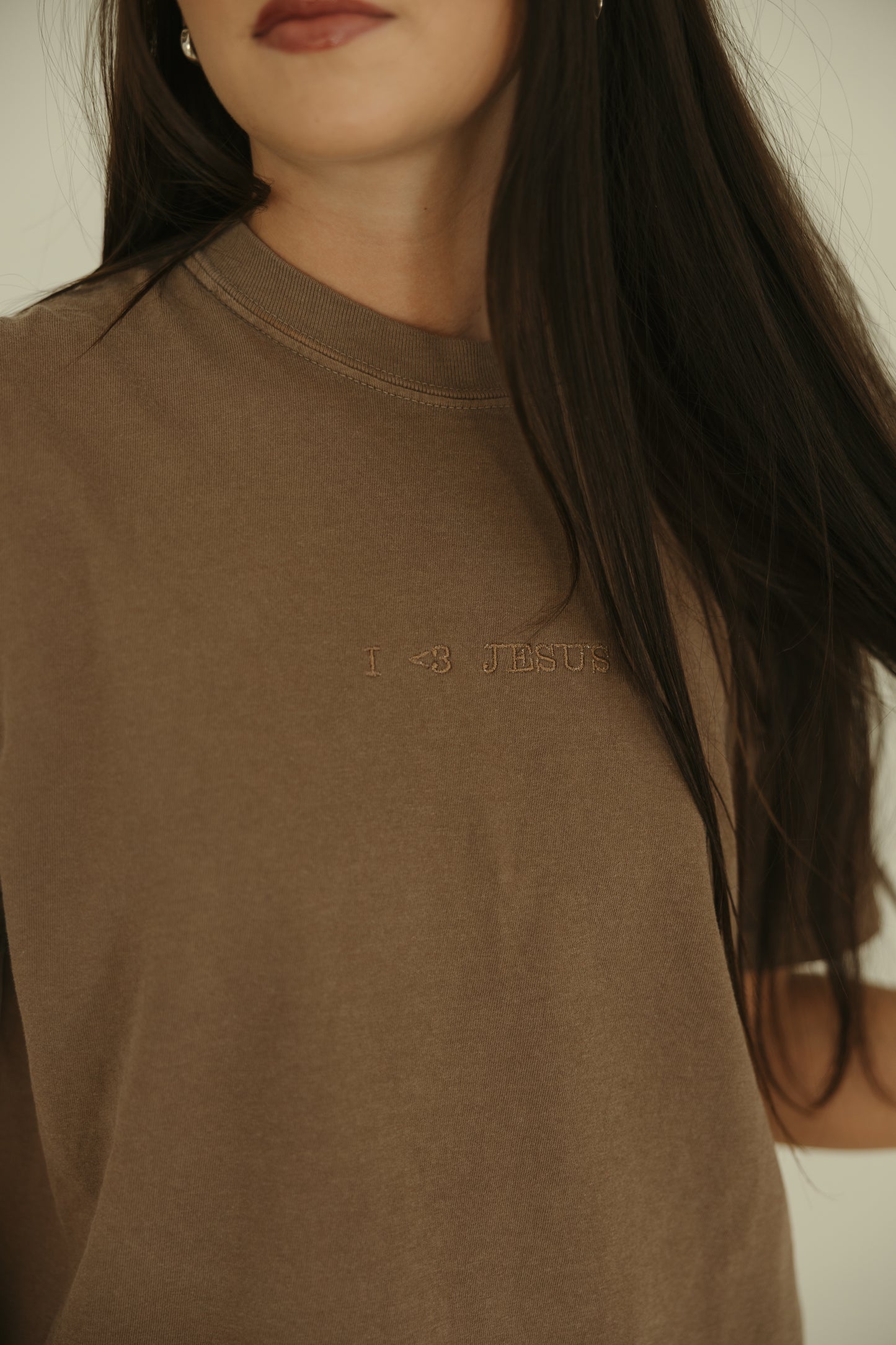 I <3 Jesus Embroidered Tee