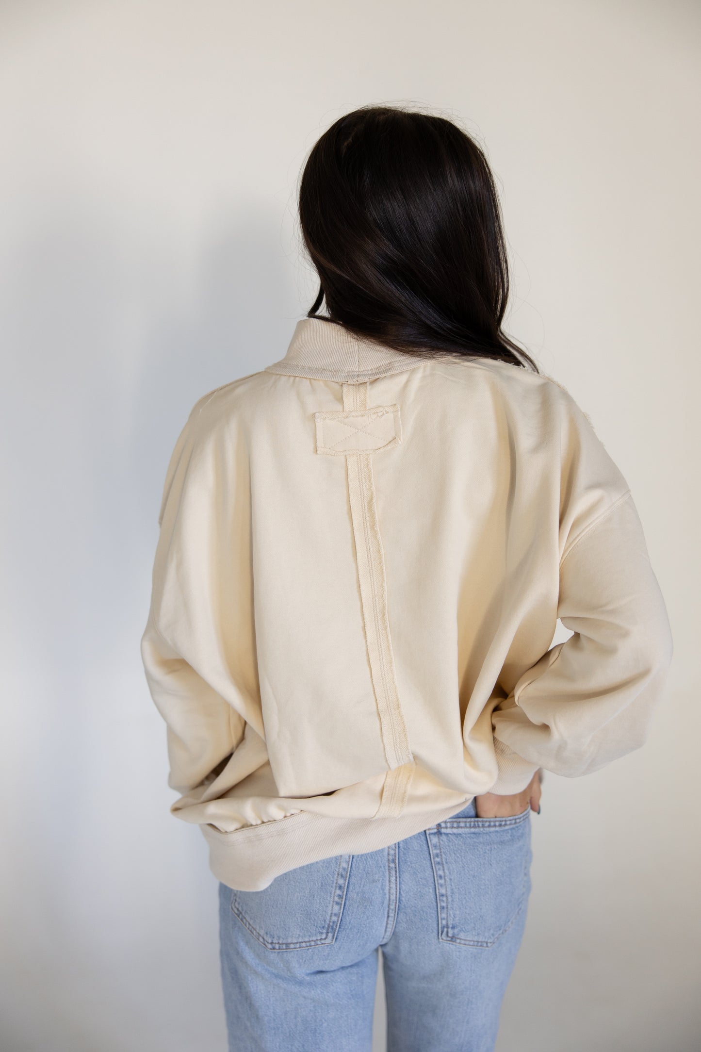 Oversized Mock Neck Crewneck