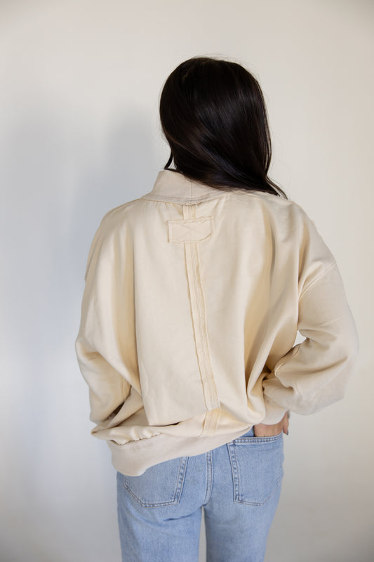 Oversized Mock Neck Crewneck