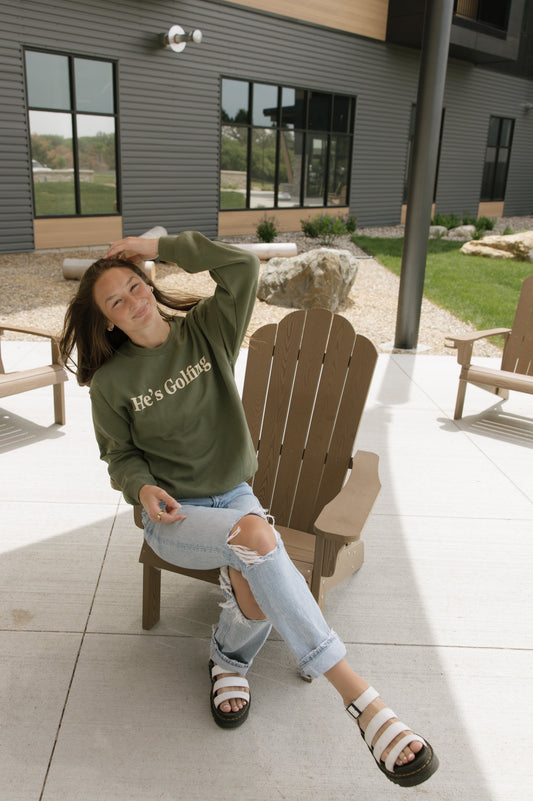 'He's Golfing' Crewneck