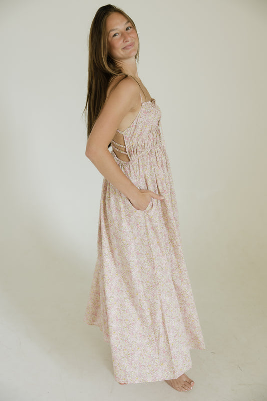 Dusty Peony Tank Maxi Dress