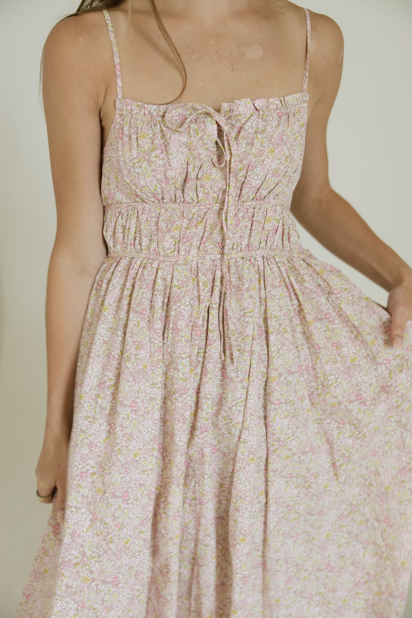 Dusty Peony Tank Maxi Dress