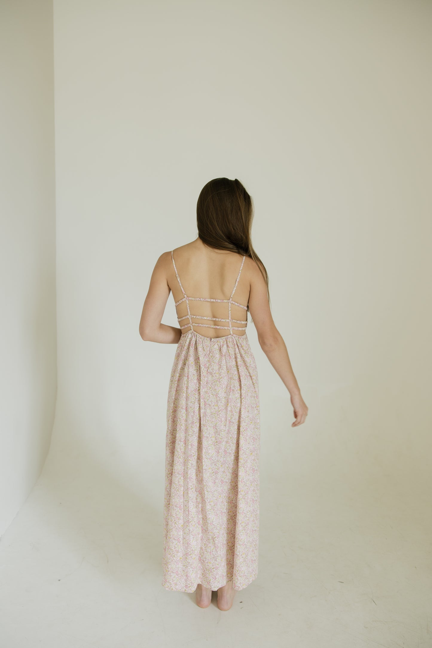 Dusty Peony Tank Maxi Dress