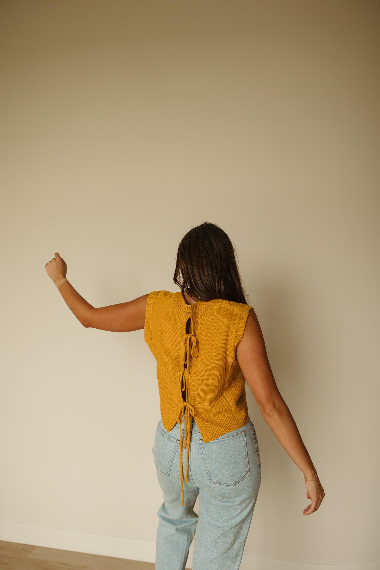 Tie Back Knitted Top