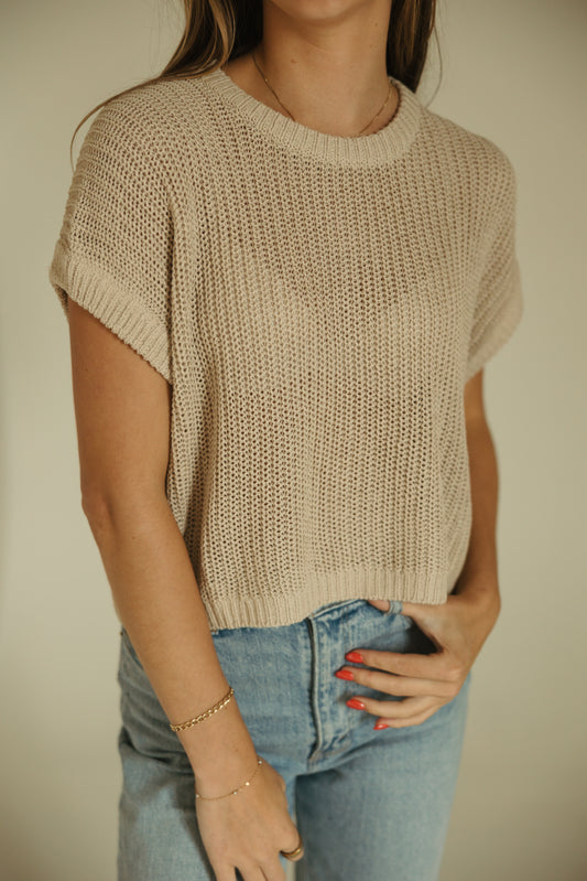 Dolman Sleeve Knitted Top