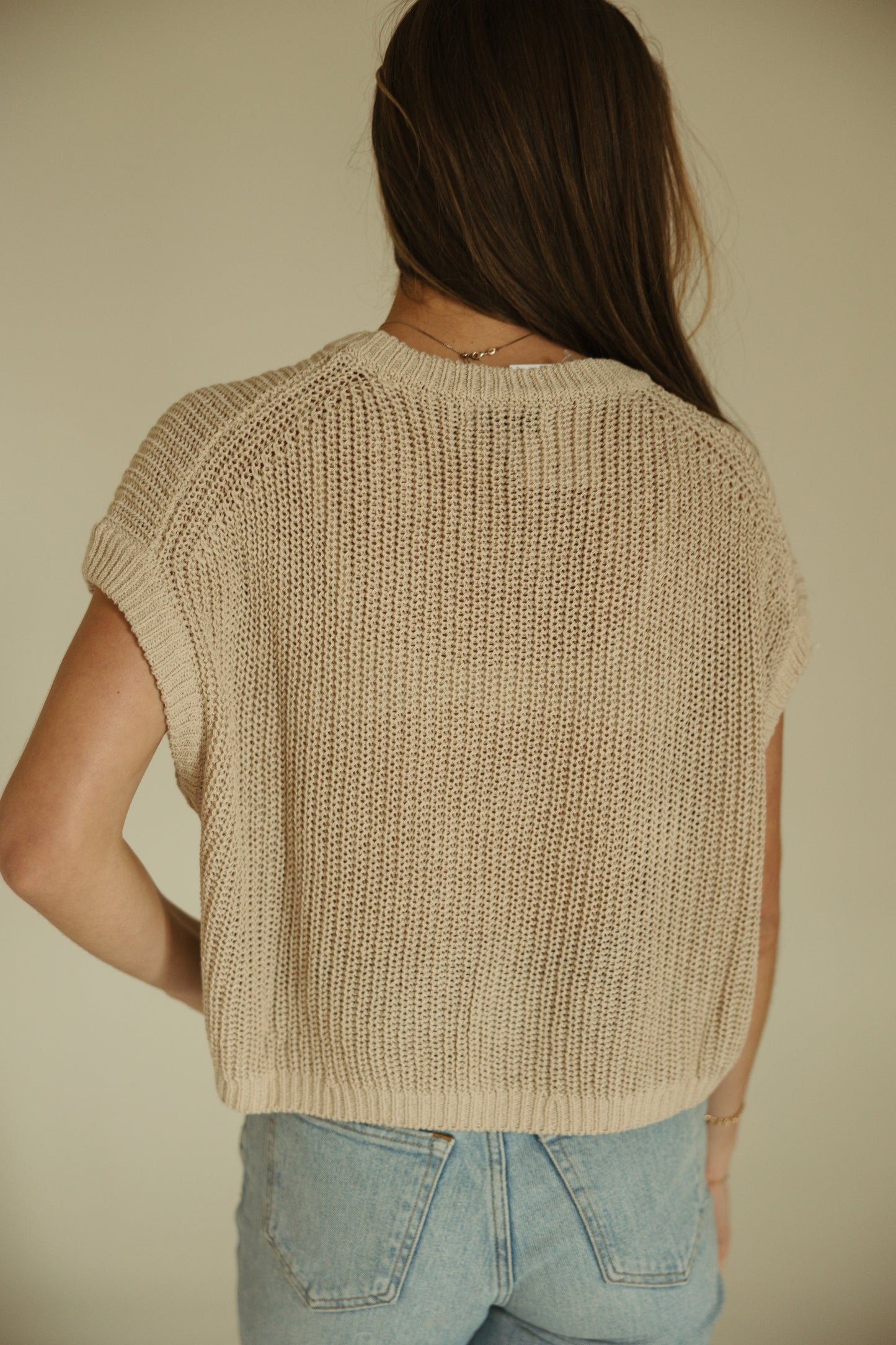 Dolman Sleeve Knitted Top