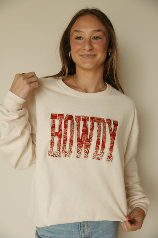 HOWDY Applique Crewneck