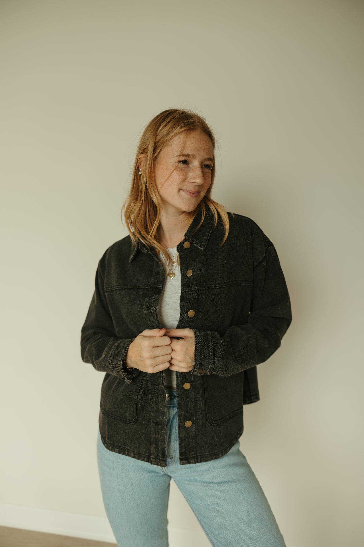 Black Washed Canvas Jacket