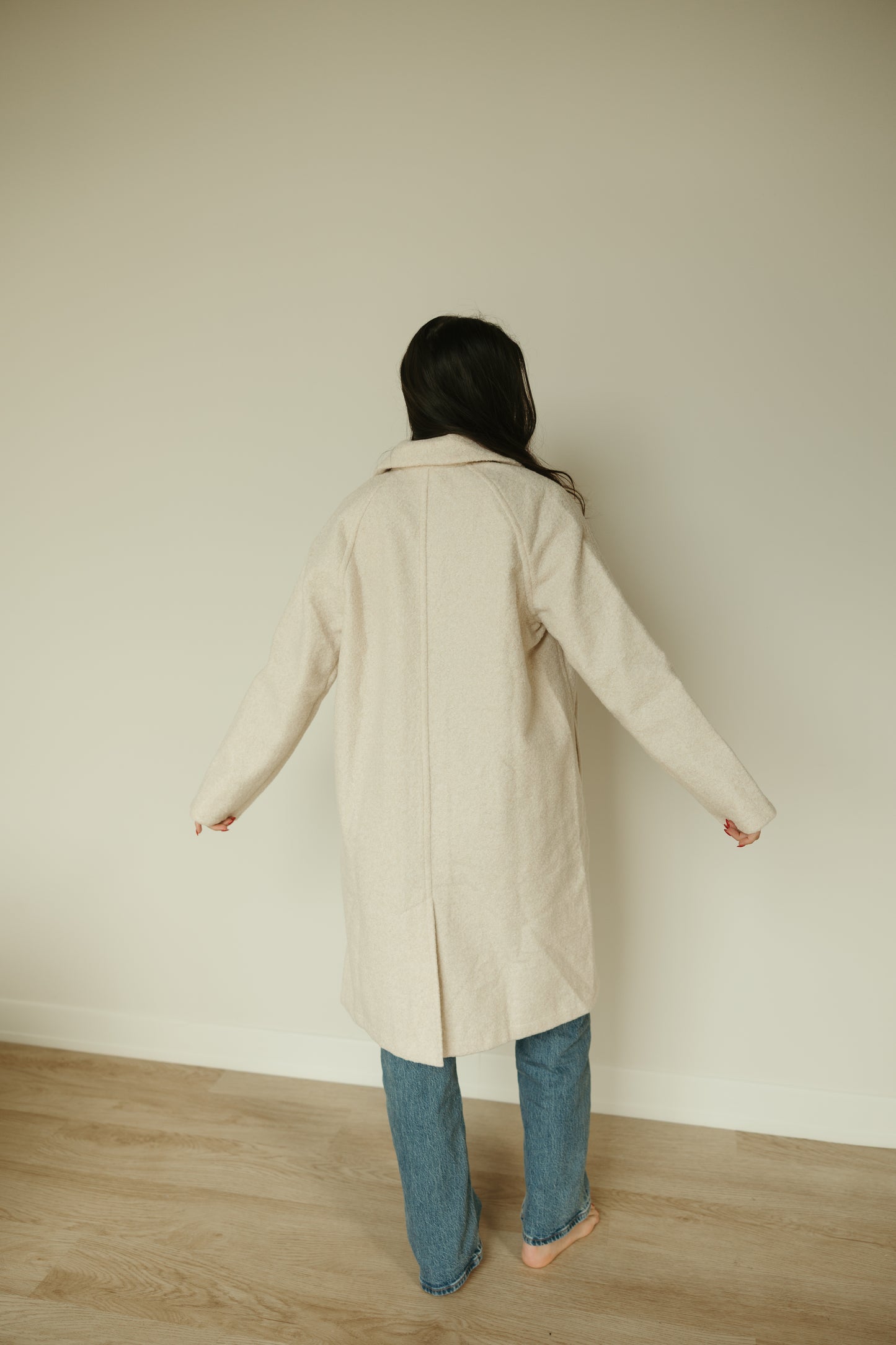 Teddy Textured Button Down Coat