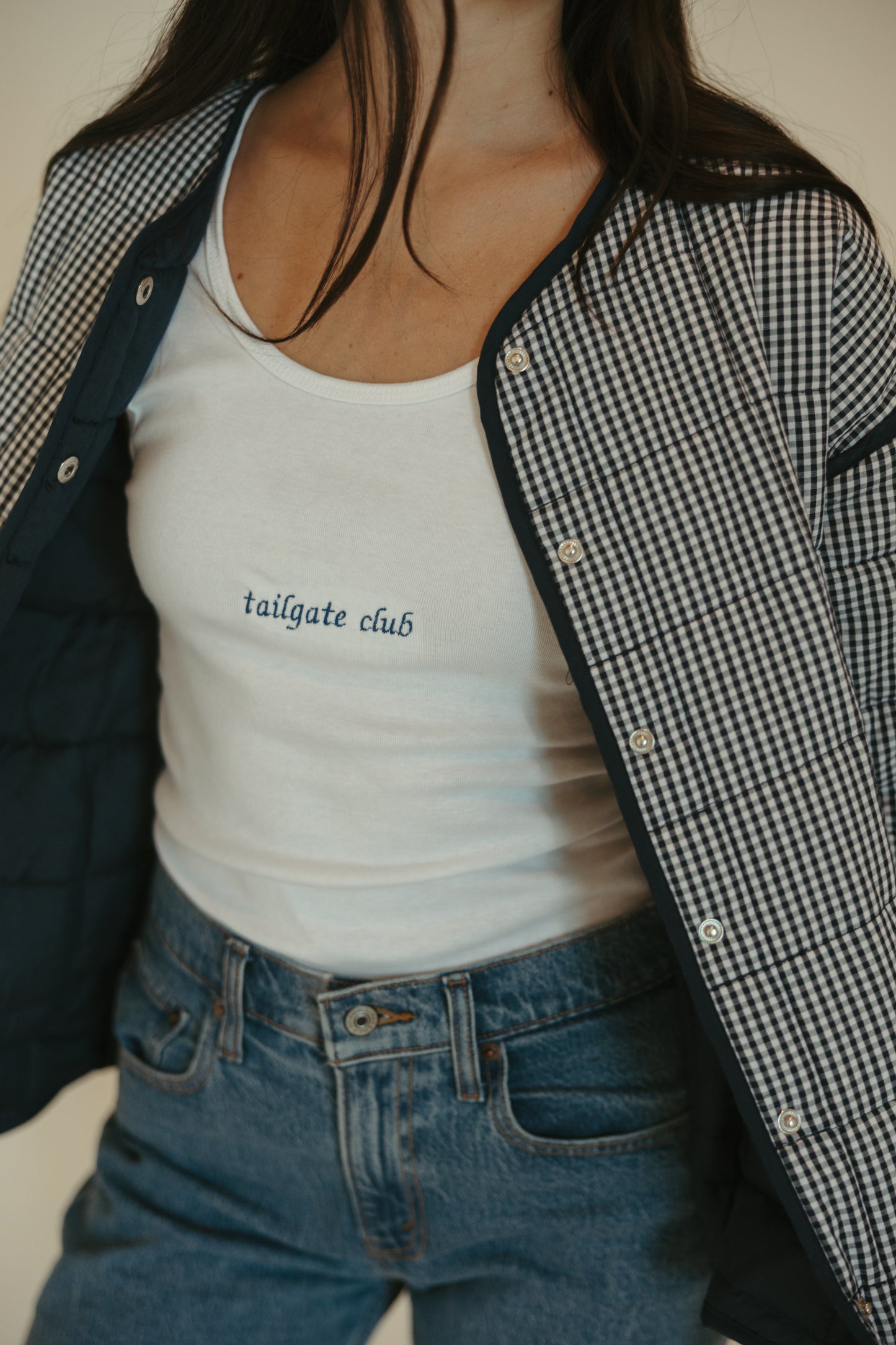 Embroidered Tailgate Club Tank