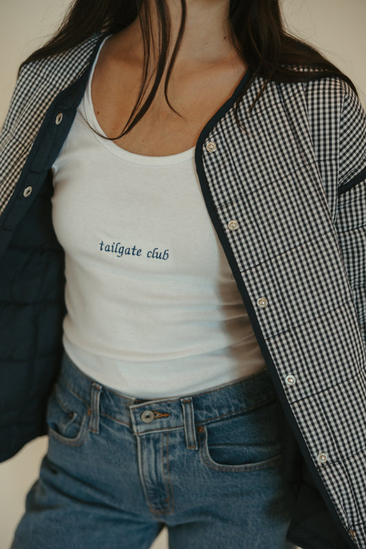 Embroidered Tailgate Club Tank