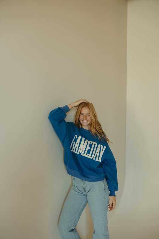 Gameday Sweatshirt in Blue