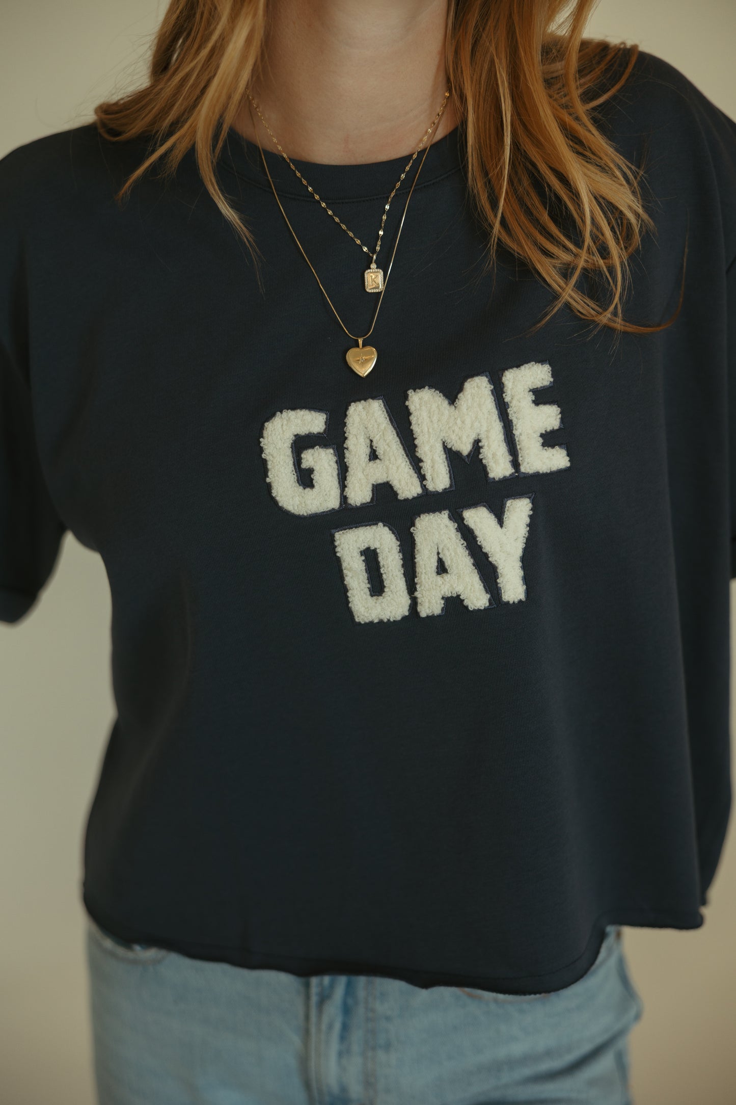 GAMEDAY Patched Crop Tee