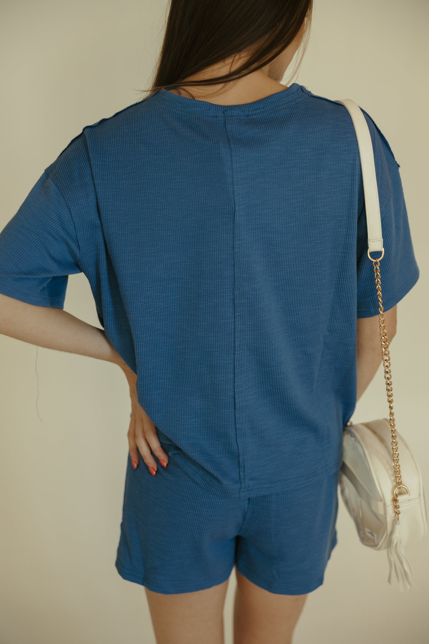 Cobalt Blue Oversized Tee & Short Set
