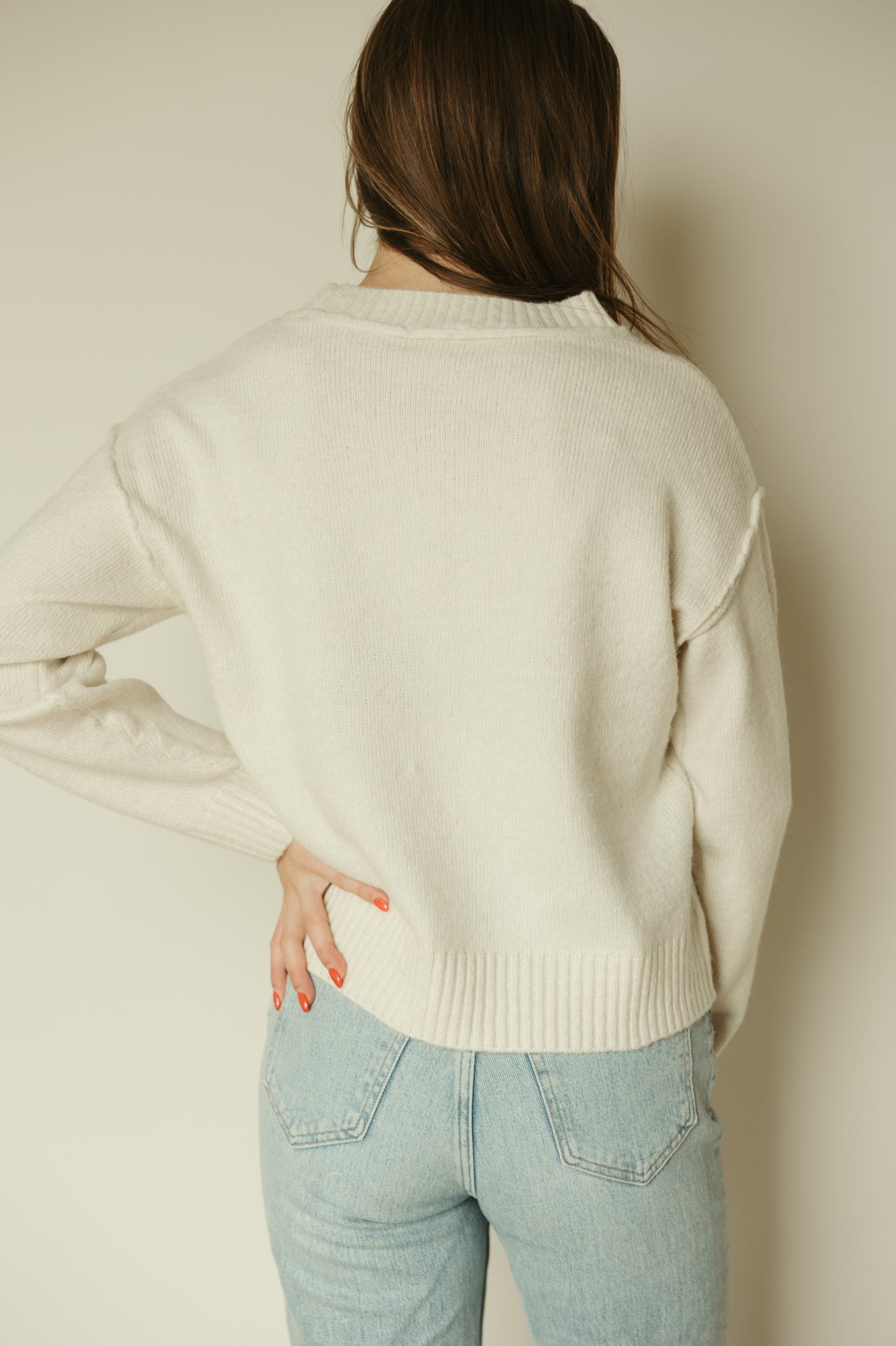 Oatmeal Paneled Sweater