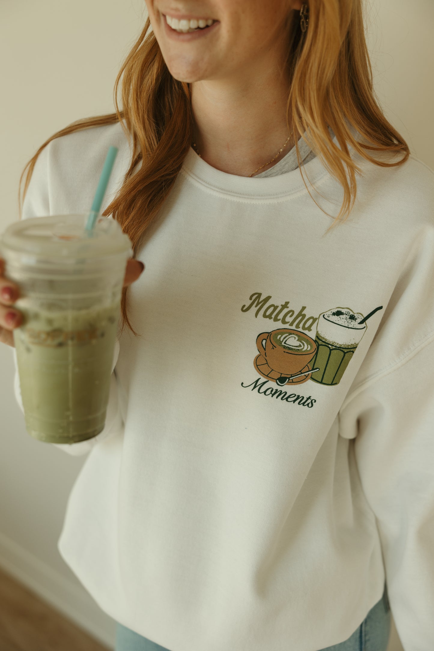 Matcha Cafe Crewneck