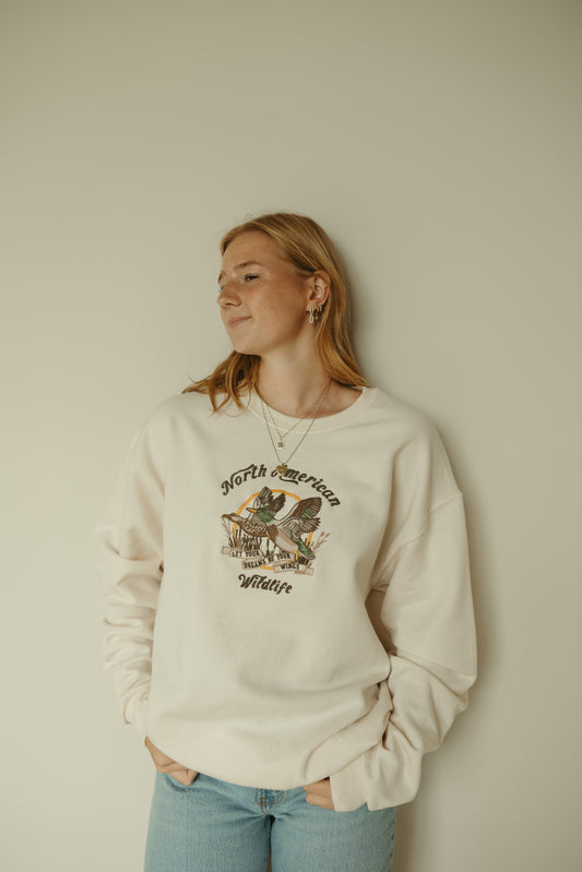 North American Wildlife Crewneck