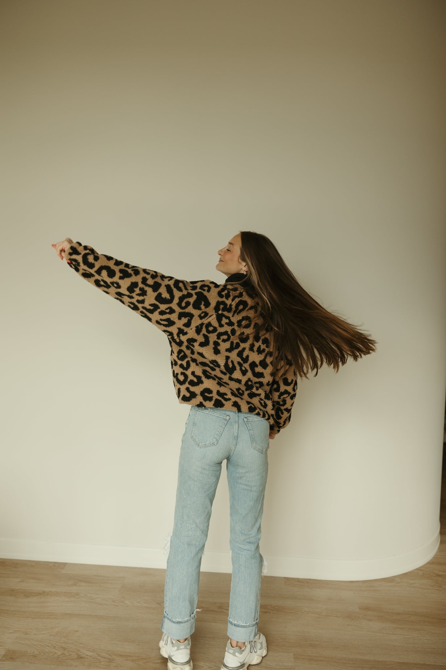 Leopard Sherpa Jacket
