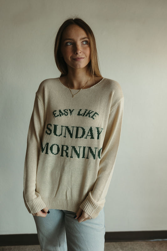 Easy Like Sunday Morning Sweater