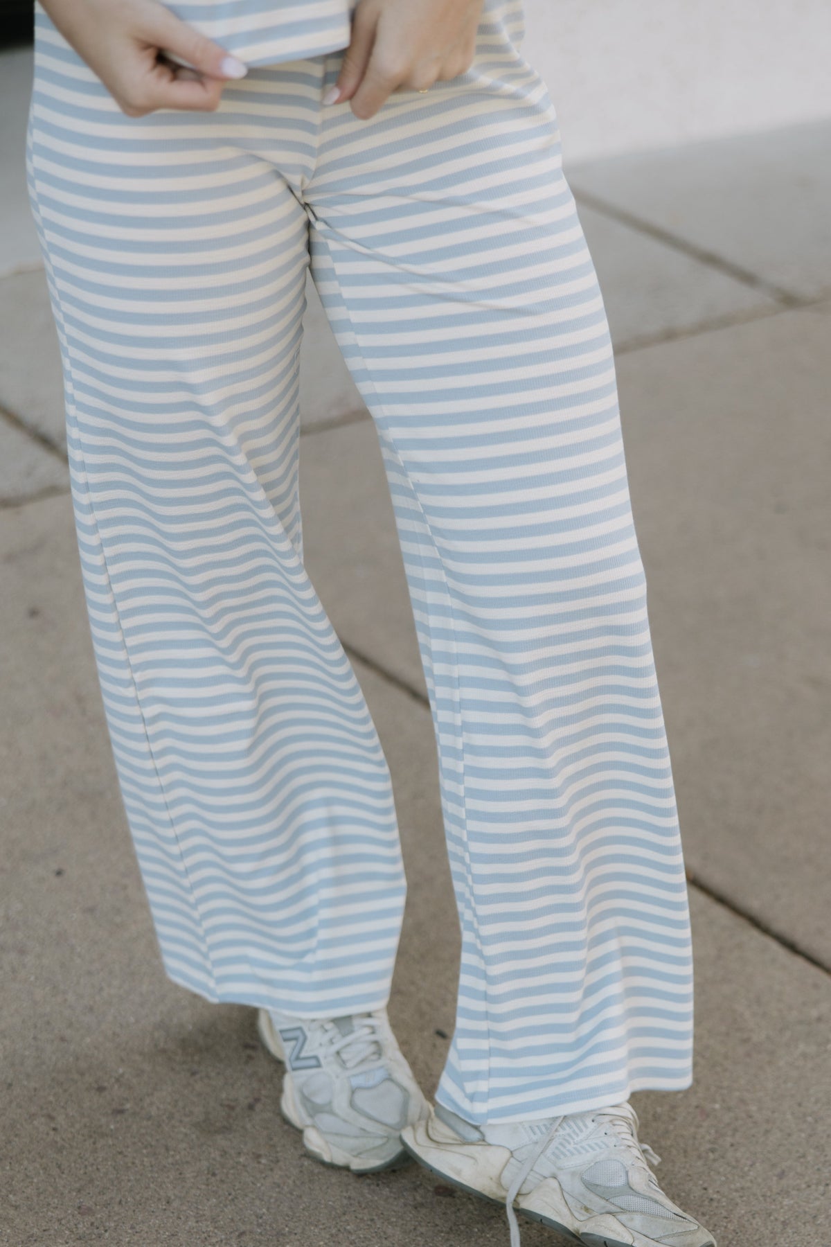 Light Blue Stripe Lounge Set