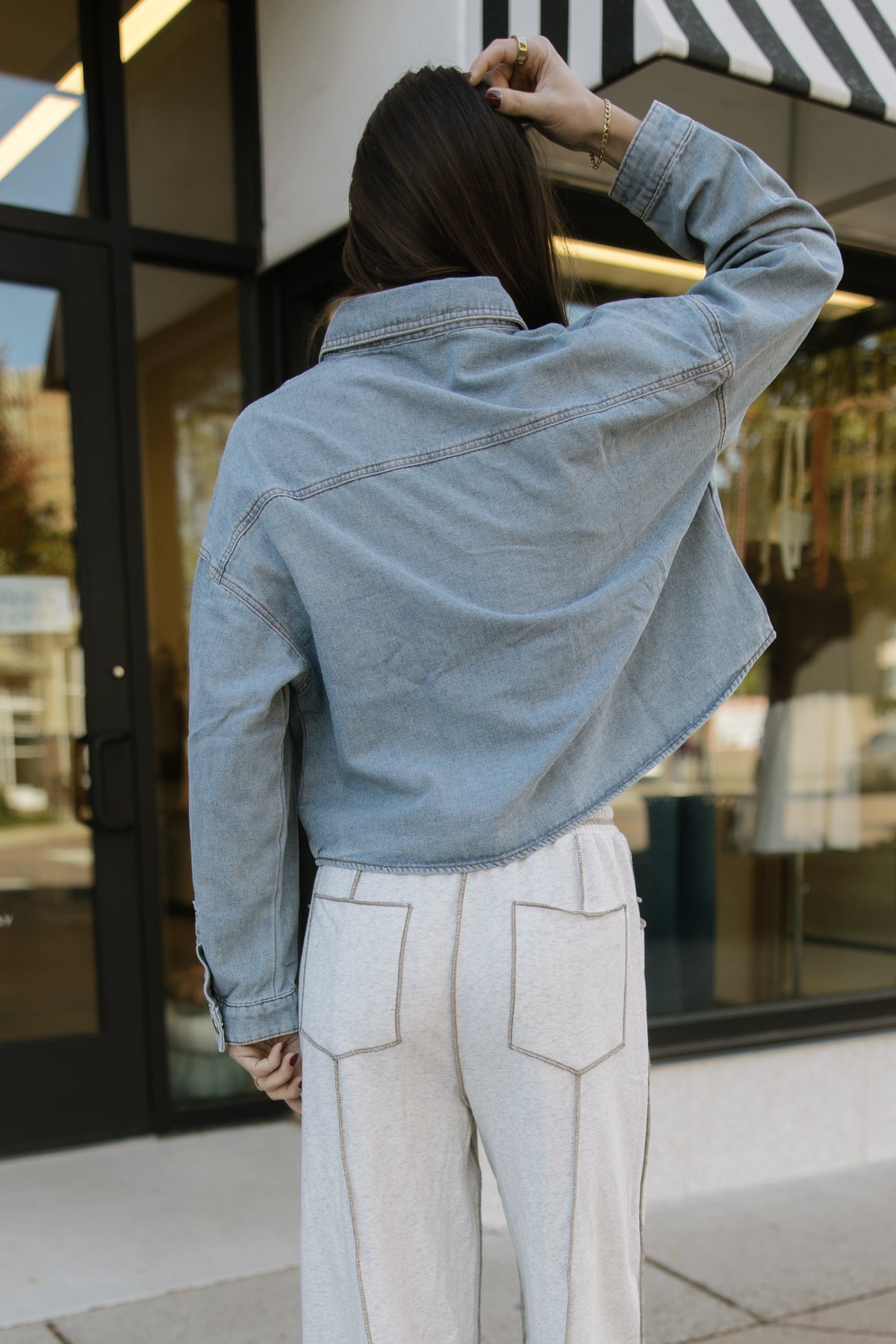 Cropped Denim Jacket