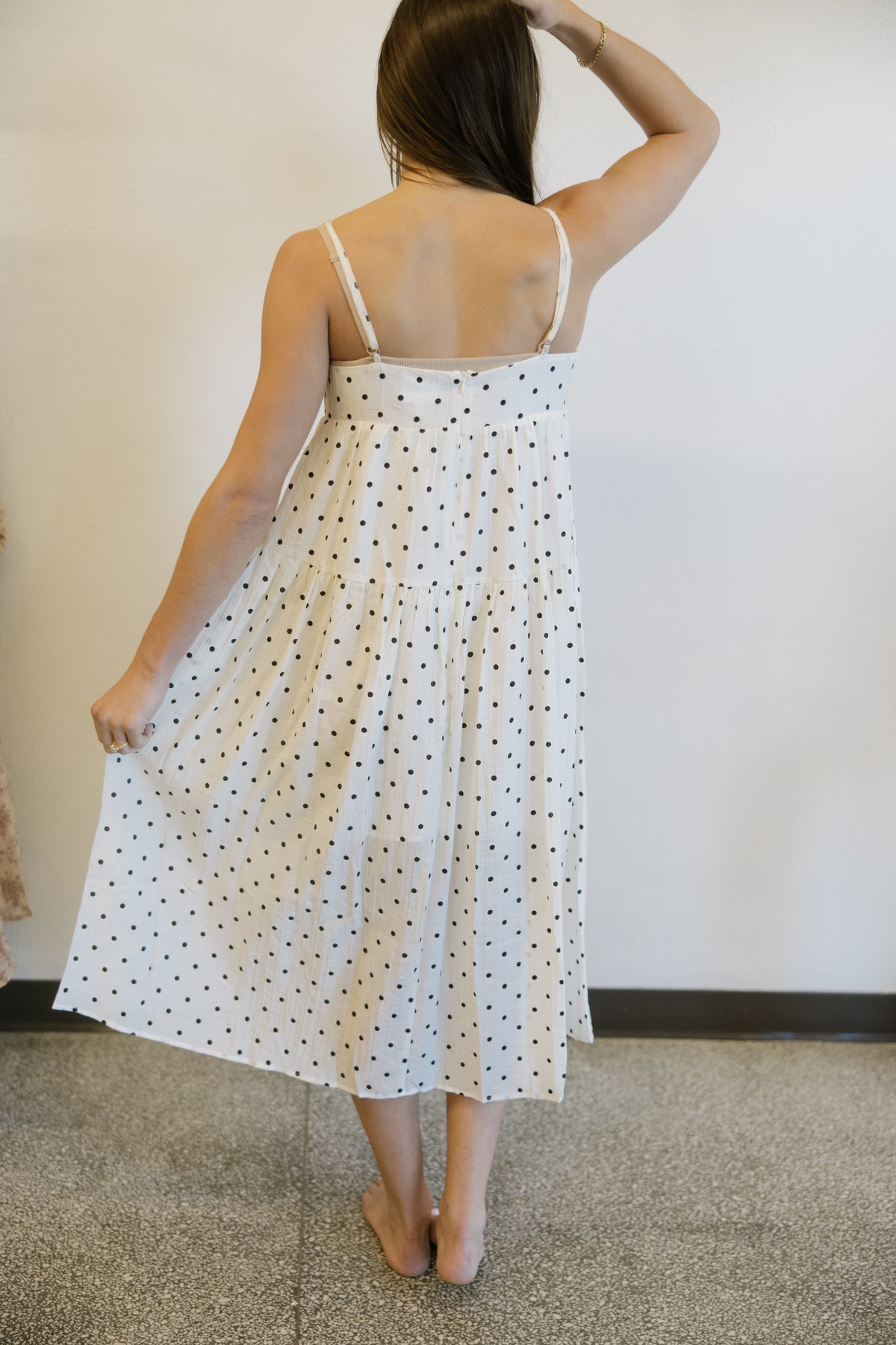Polka Dot Cami Maxi Dress