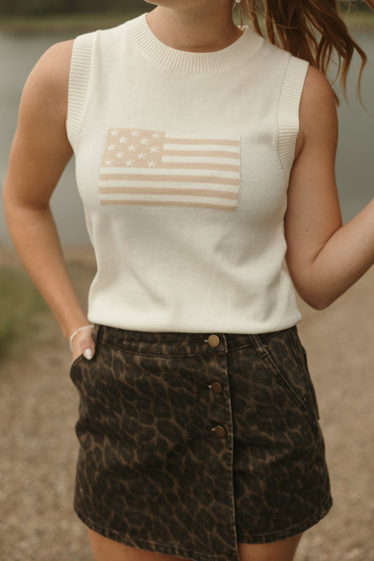 Leopard Print Skort