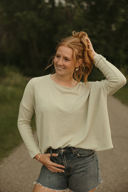 Sage Long Sleeve Crewneck