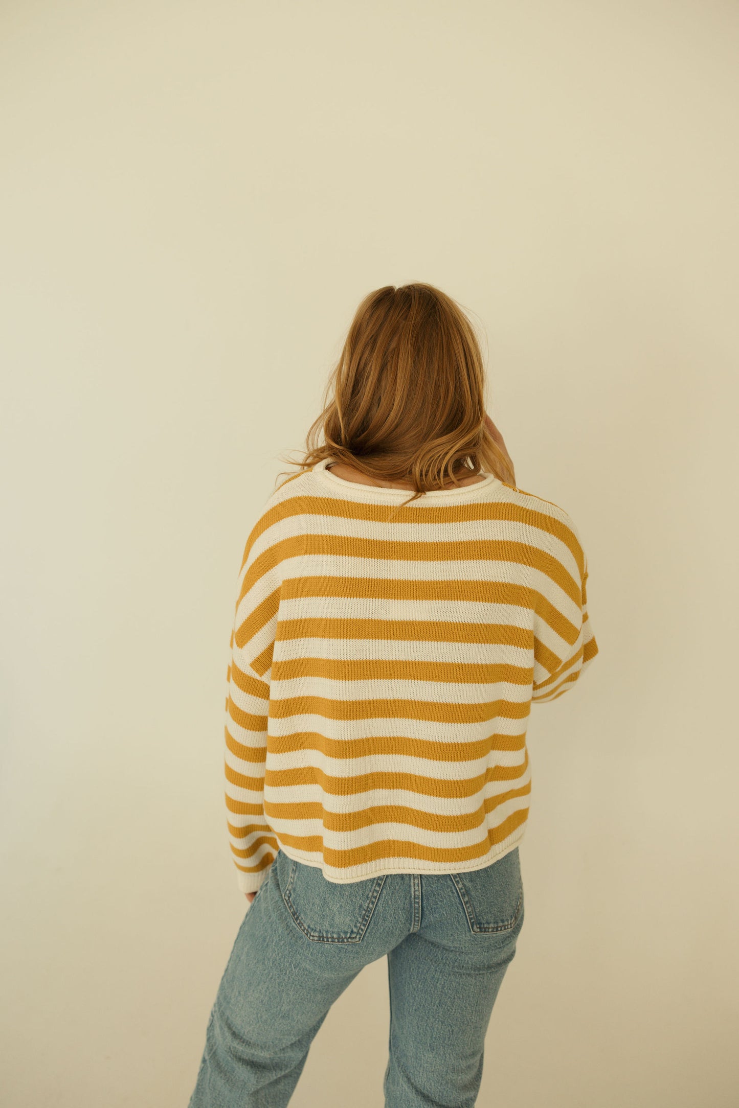 Yellow & White Stripe Sweater
