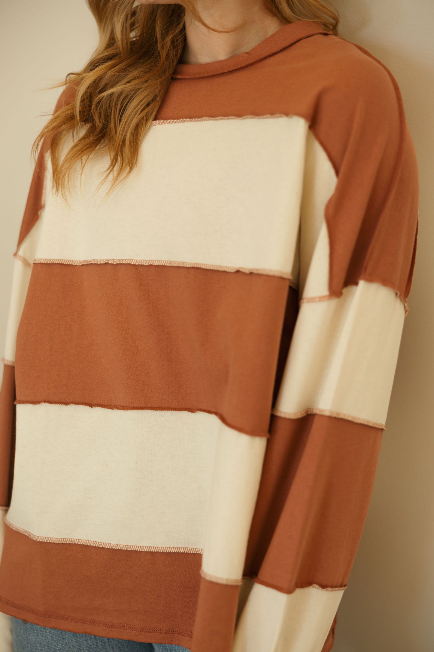 Terracotta Stripe Long Sleeve
