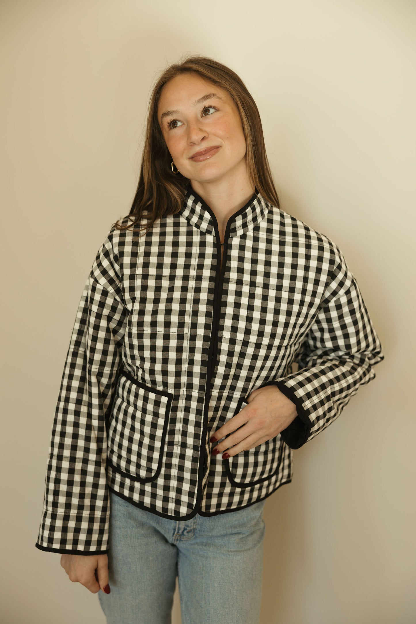 Black & White Gingham Jacket