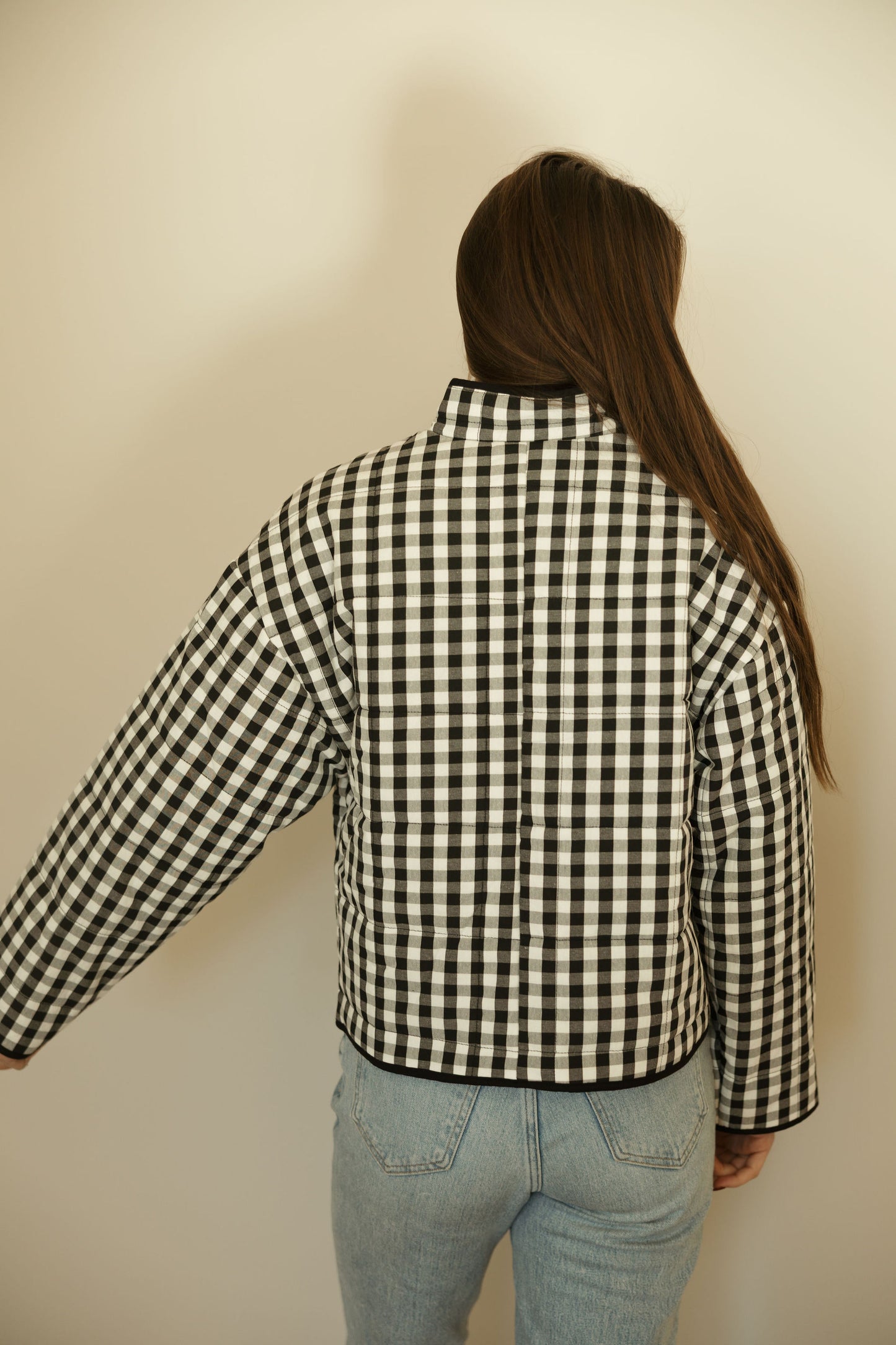 Black & White Gingham Jacket