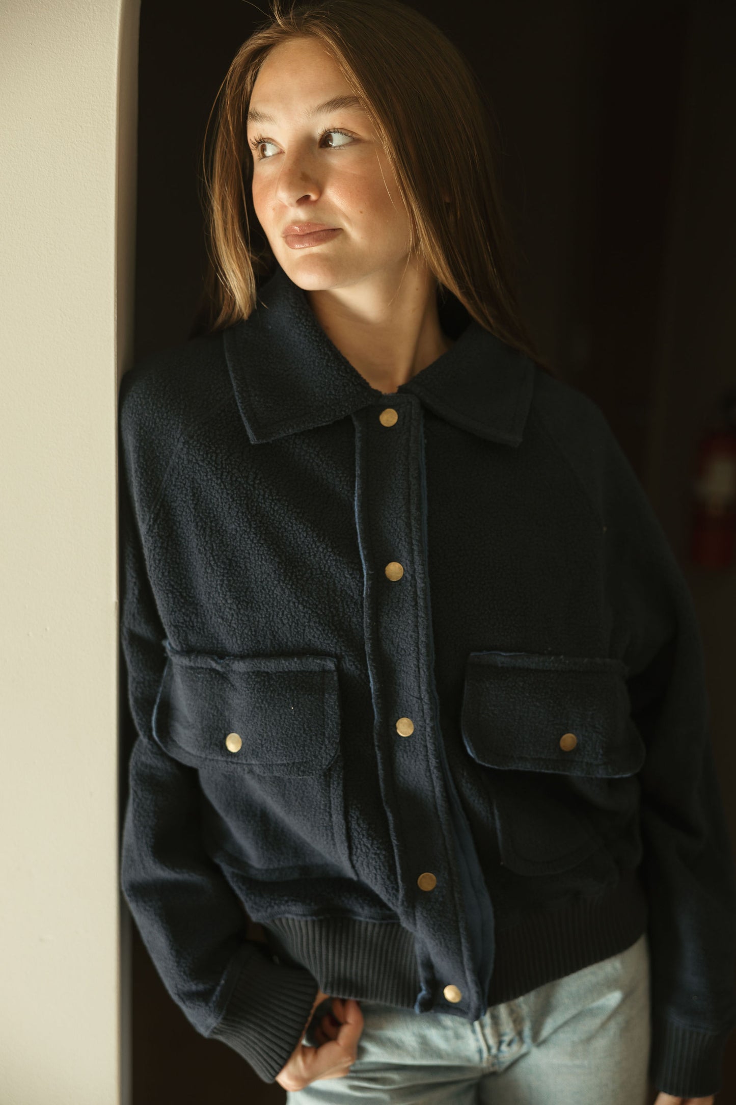 Navy Patch Pocket Jacket