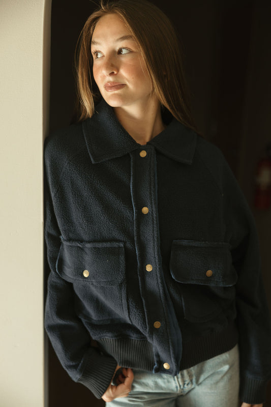 Navy Patch Pocket Jacket