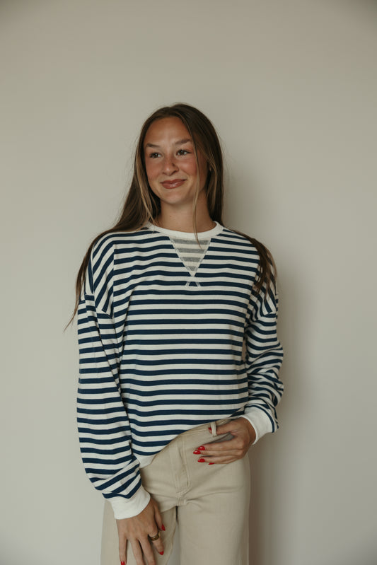 Blue Striped Pullover