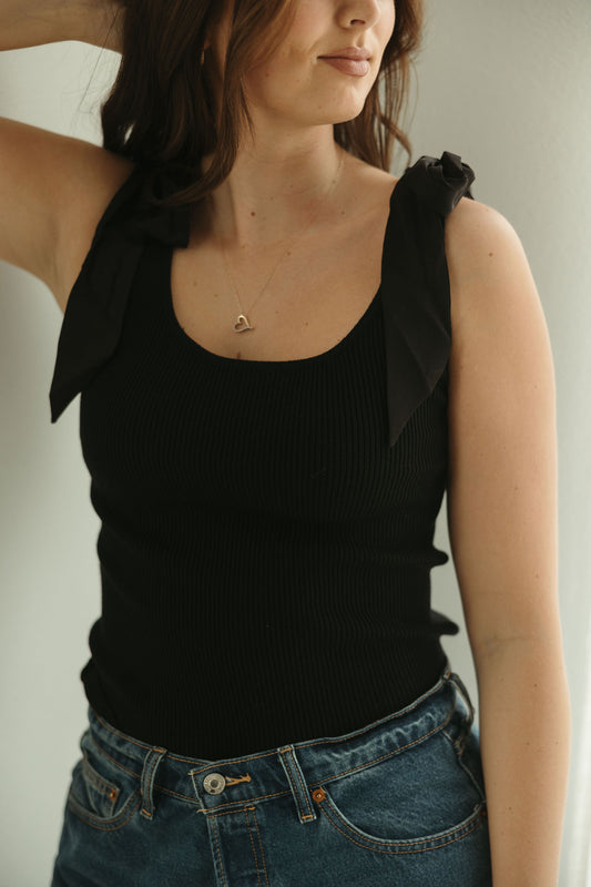 Shoulder Tie Tank Top