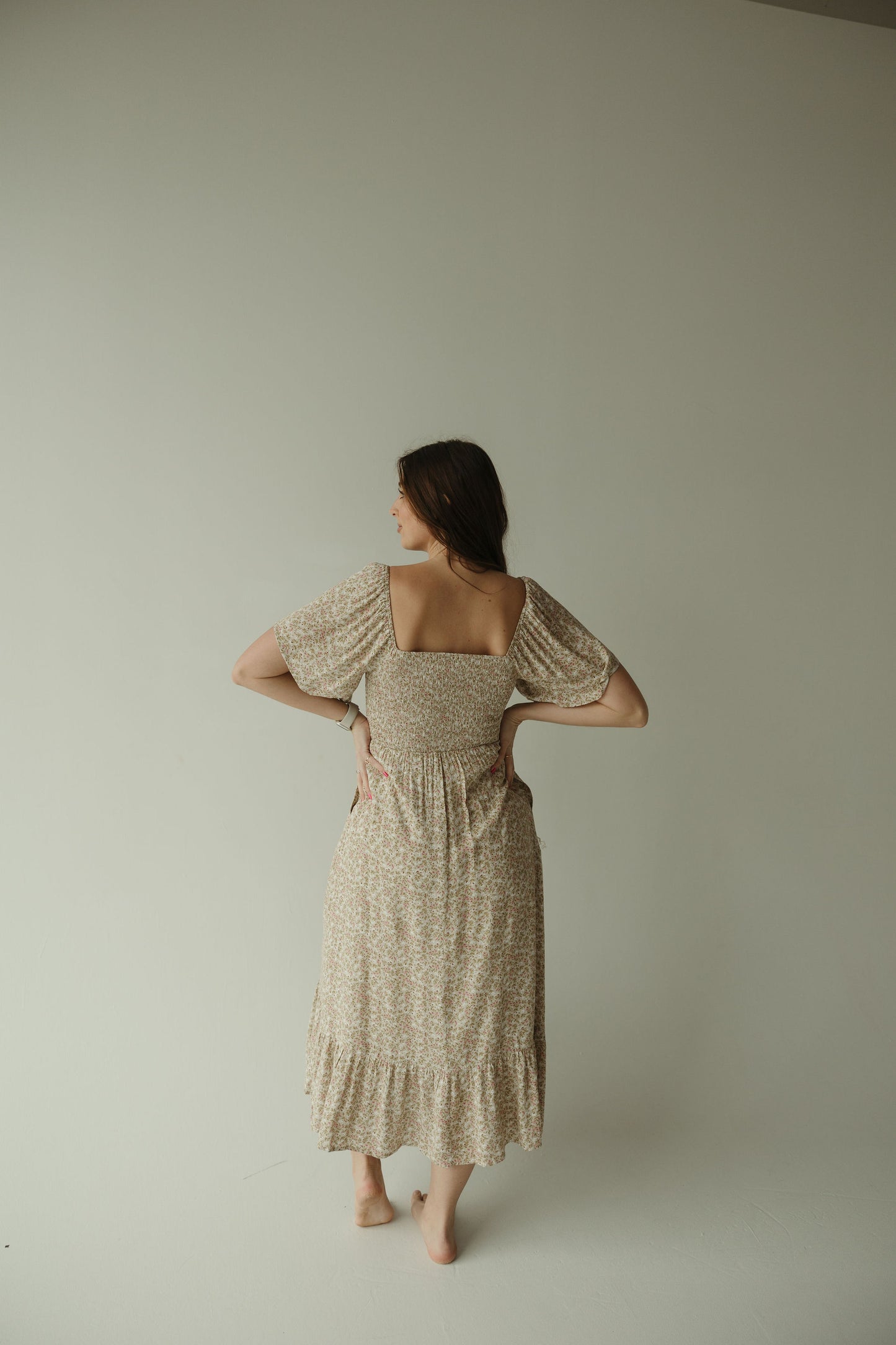 Prairie Floral Smocked Maxi Dress