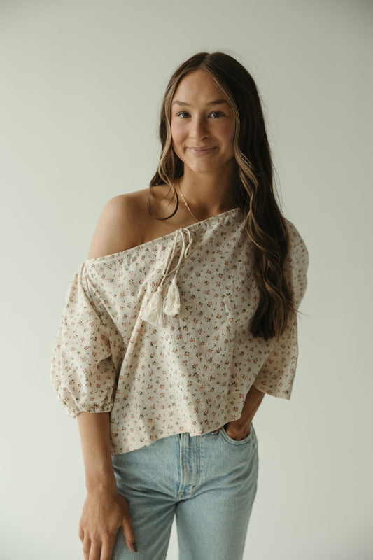 Dusty Floral Puff Sleeve Top