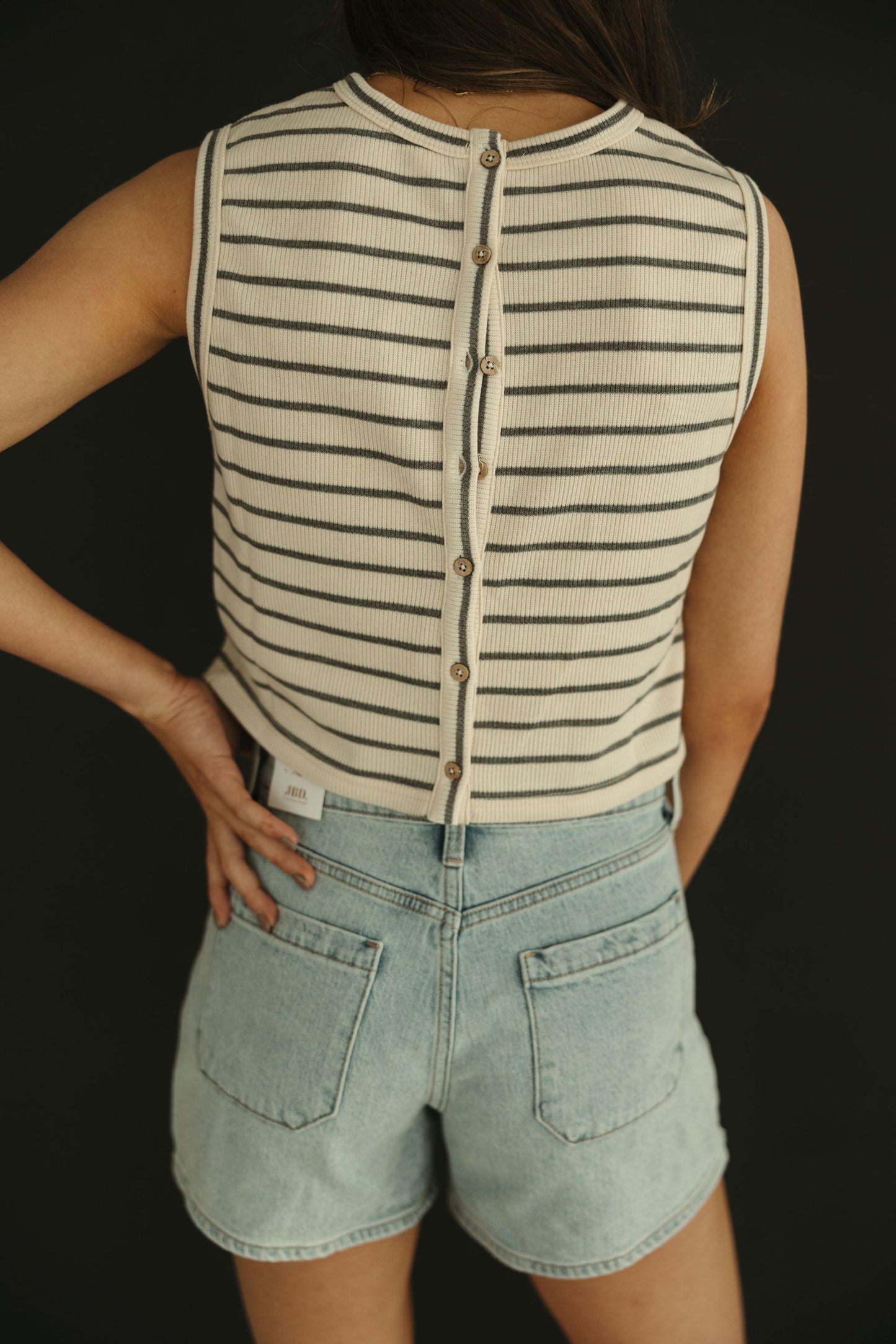 Patch Pocket Denim Shorts