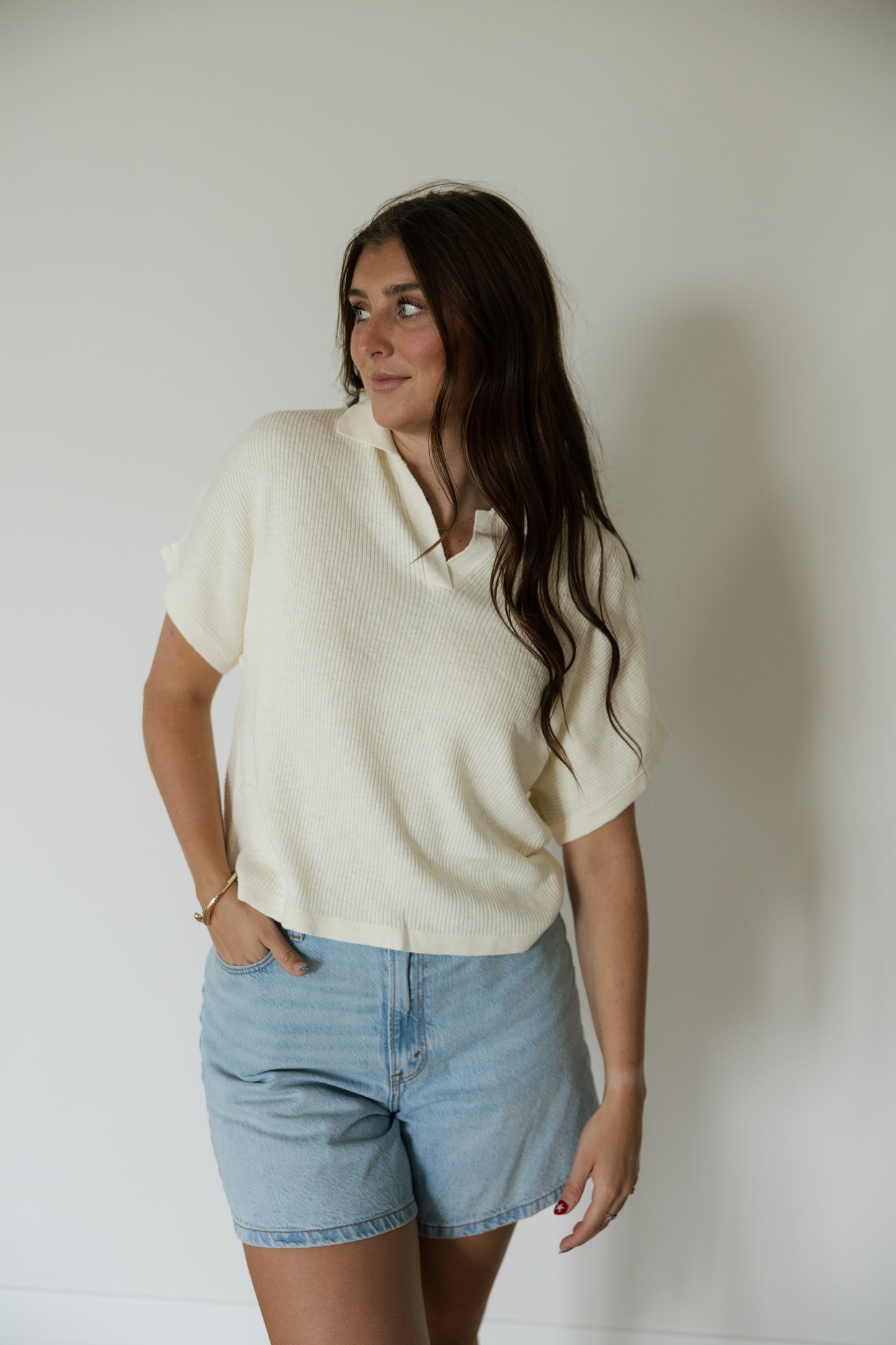 Ivory Relaxed Dolman Sweater
