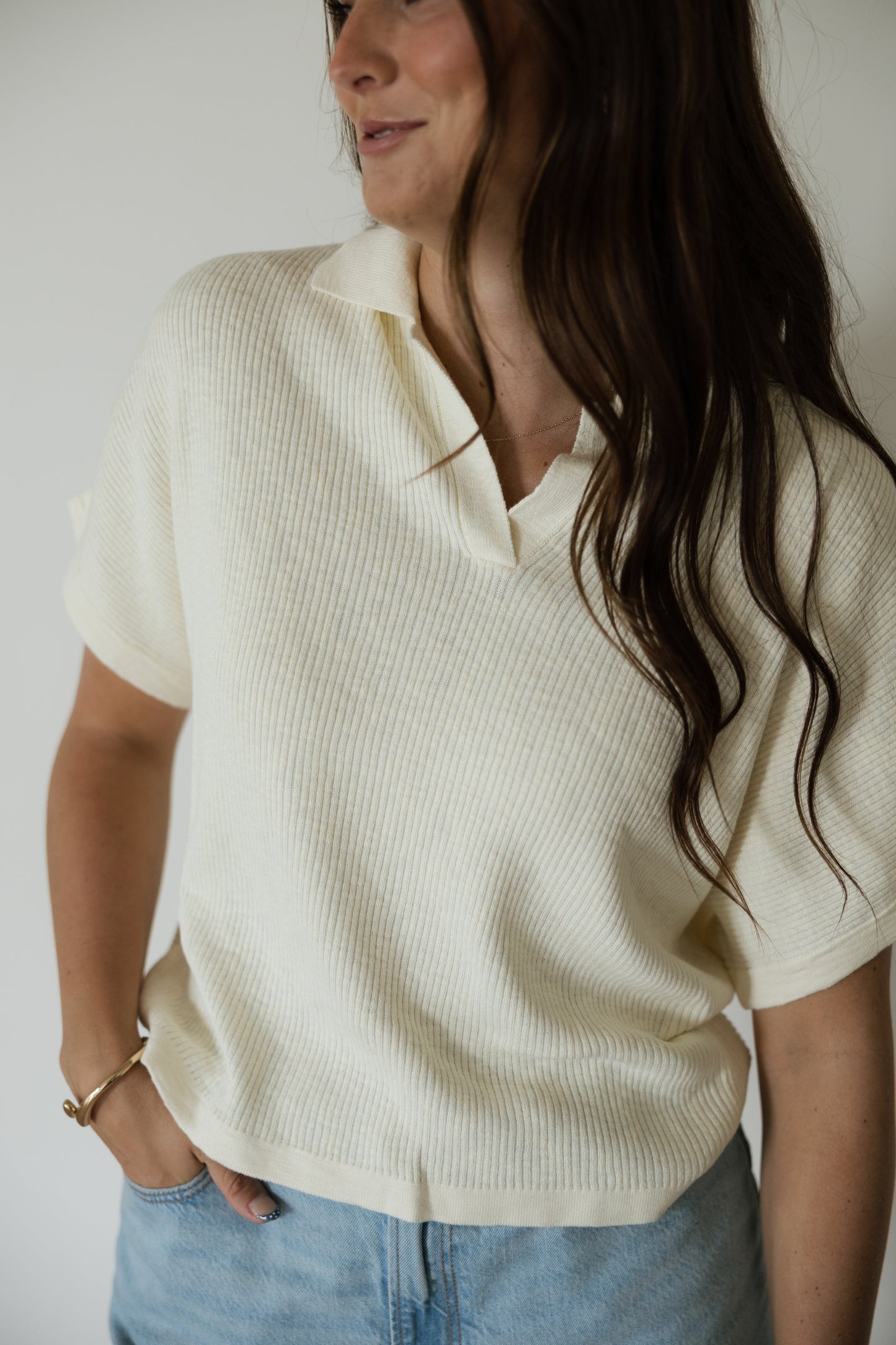 Ivory Relaxed Dolman Sweater