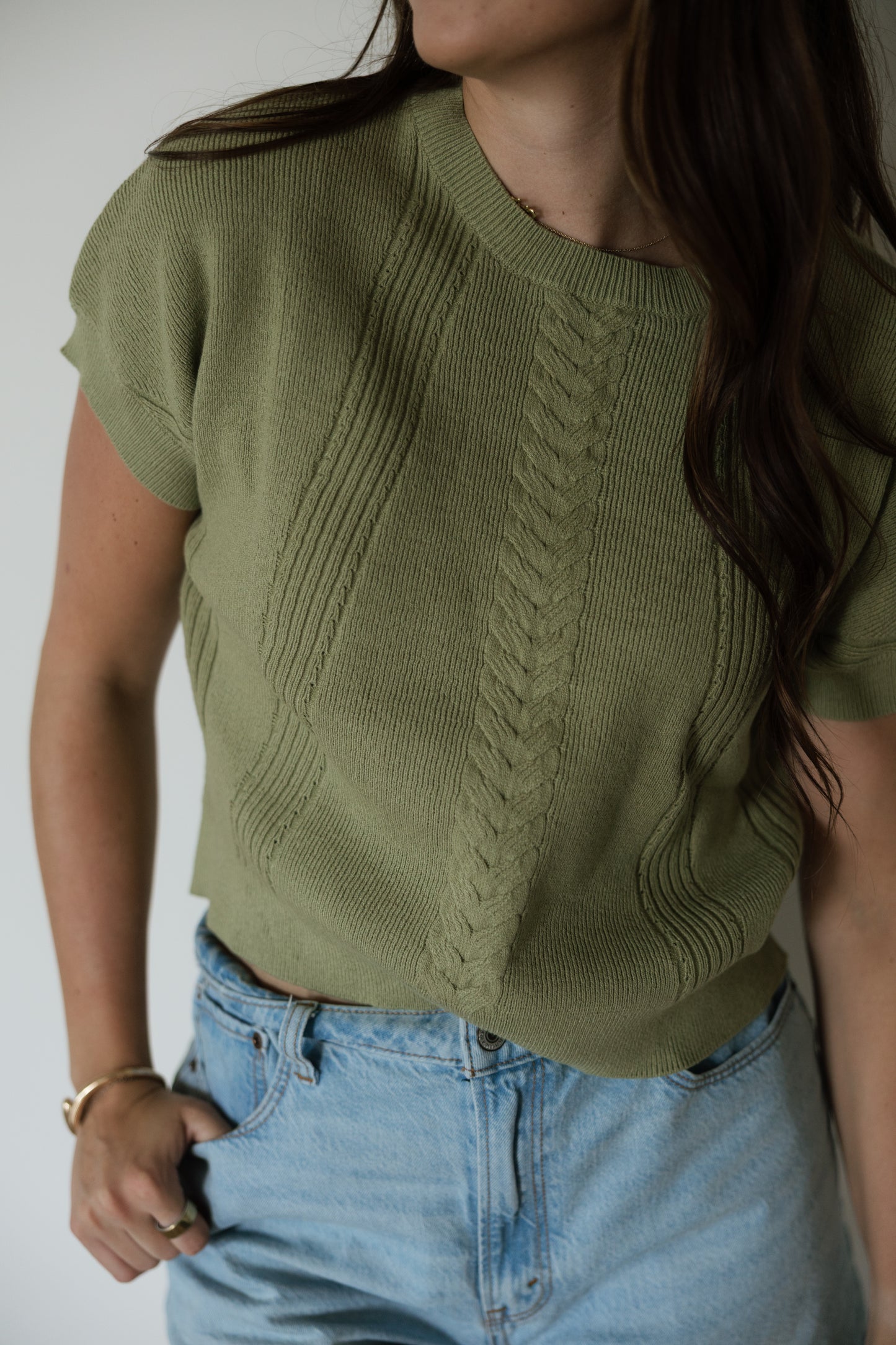 Sage Knit Sweater Top