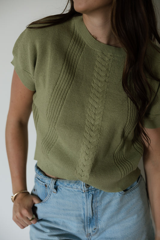 Sage Knit Sweater Top