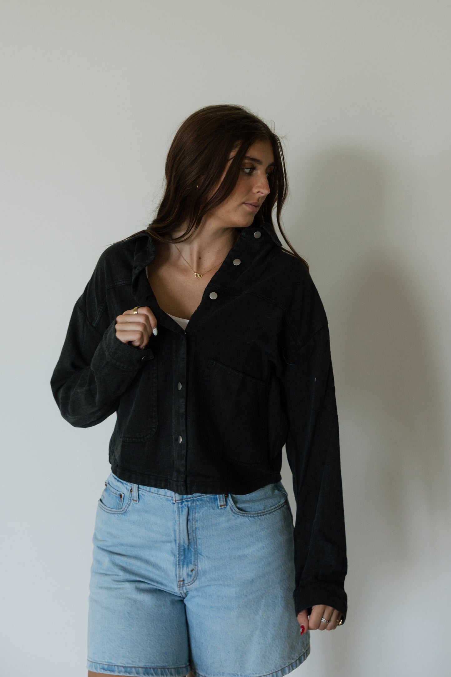 Vintage Black Denim Jacket