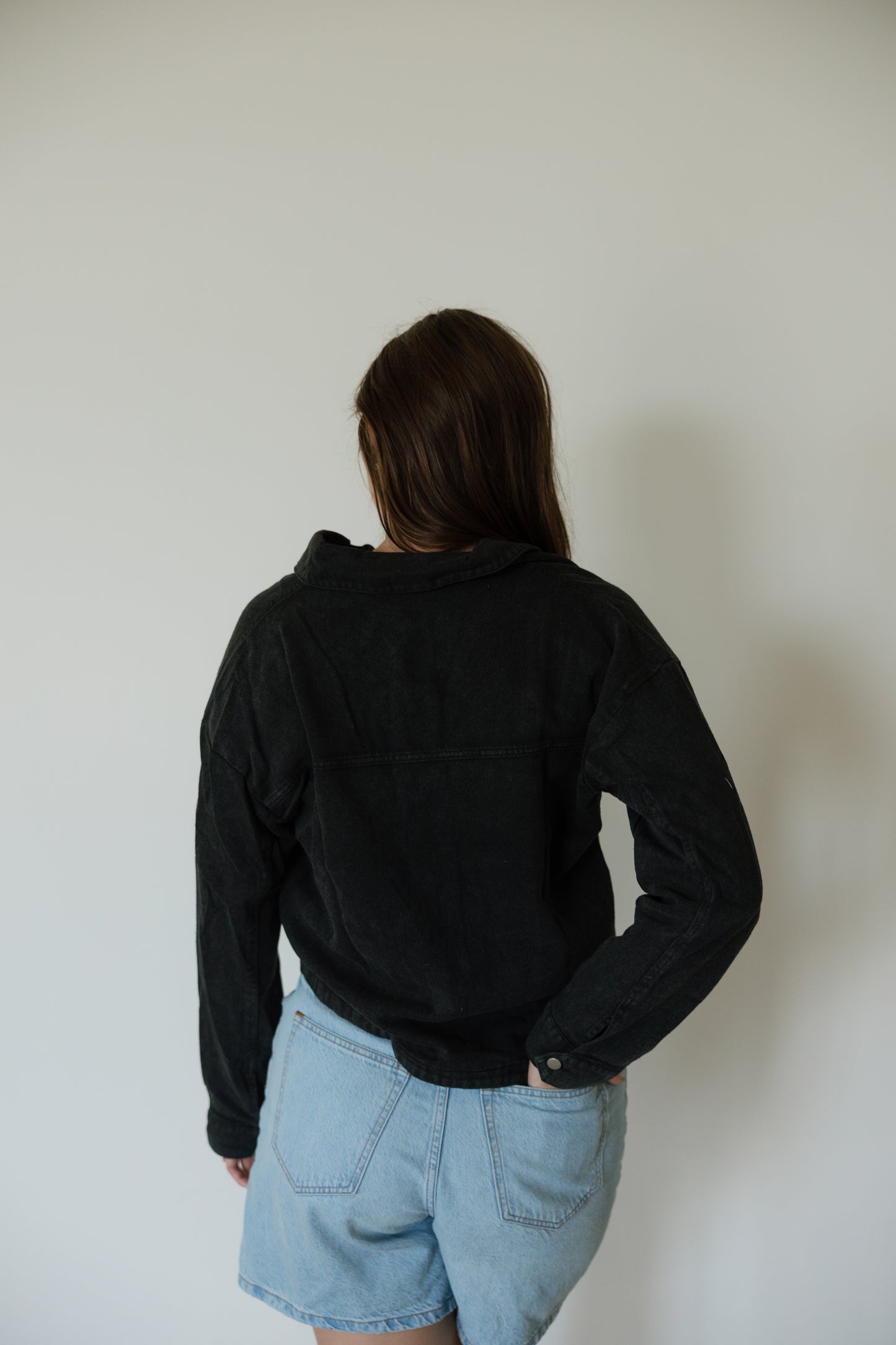 Vintage Black Denim Jacket