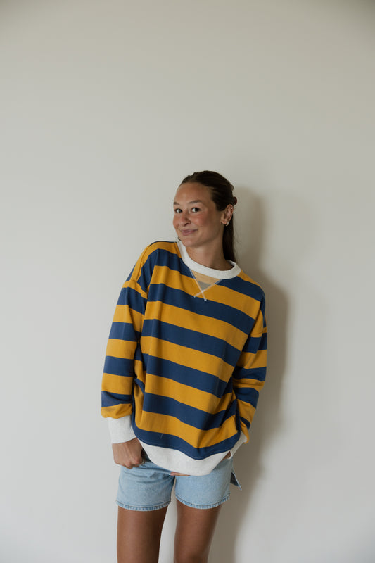Gameday Stripe Crewneck